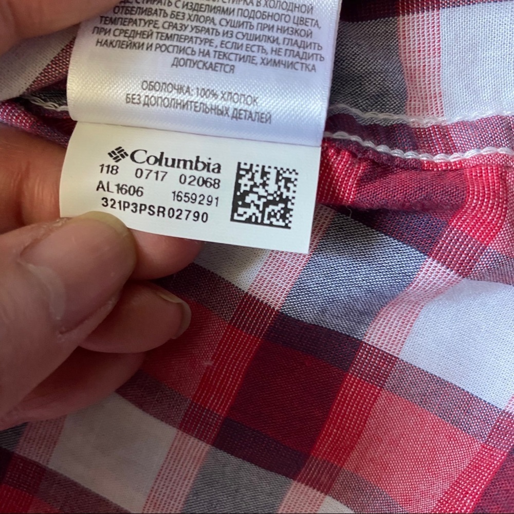 Columbia Wild Haven Short sleeve Plaid Women Shirt - Picture 12 of 13